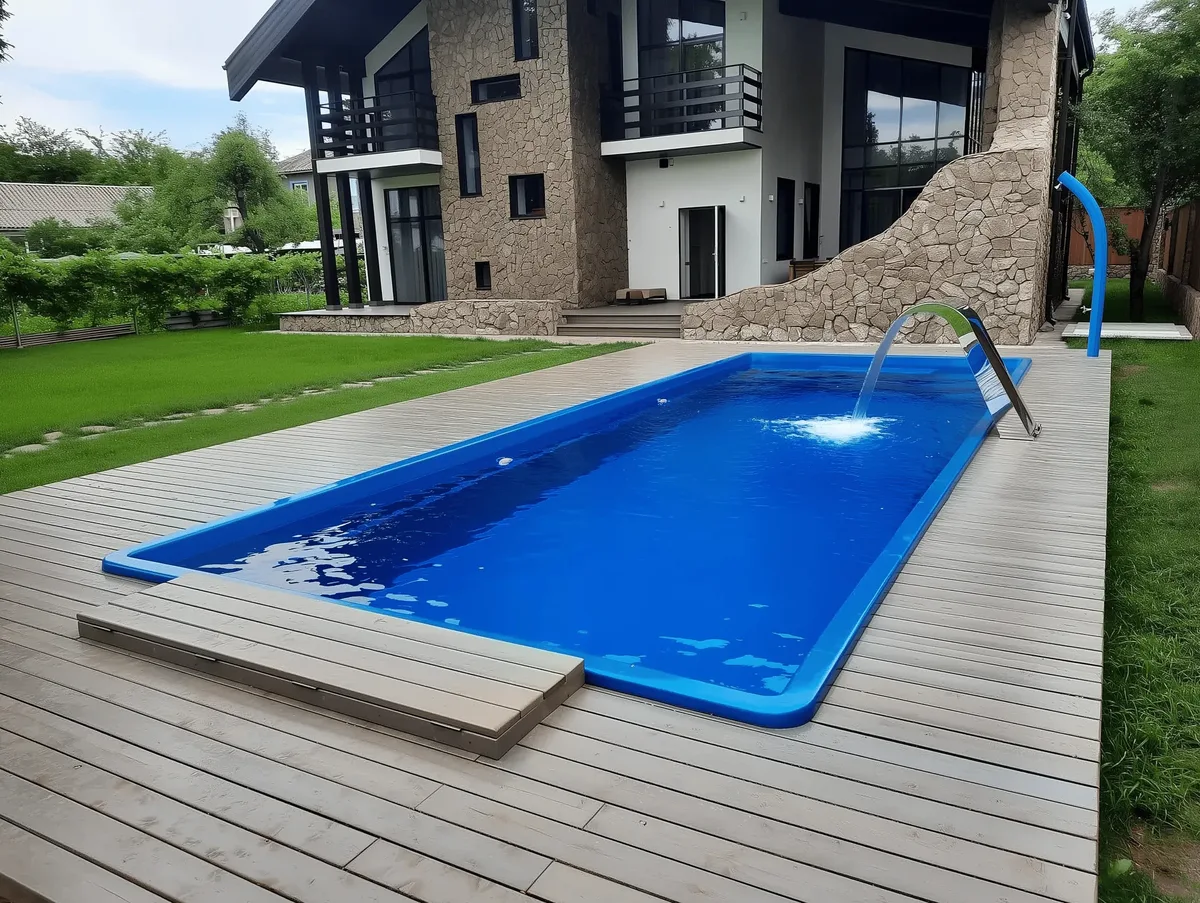 Композитный бассейн Laguna 9 — вид сверху в Нефтеюганске